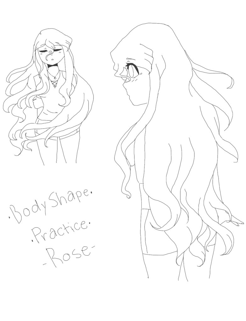 782x1022 Body Shape Practice Rose By Caramelheather