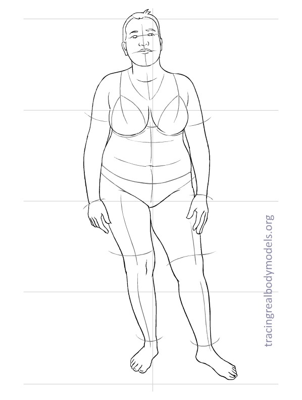 598x792 6 New Real Body Models, 33 Fashion Figure Templates Tracing Real