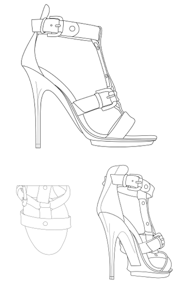 389x600 Printable Fashion Figure Templates