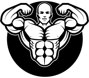 300x263 Bodybuilder Drawing Logo Vector (.ai) Free Download