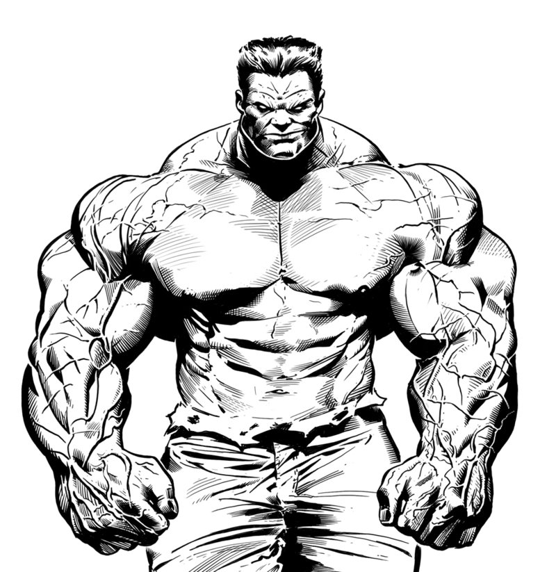 800x823 Hulk Drawing Red Hulk By Luispuig On Art