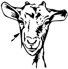 236x239 Goat Outline Vector