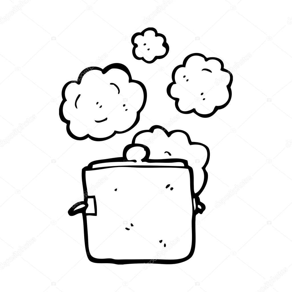 1024x1024 Hot Cooking Pot Stock Vector Lineartestpilot