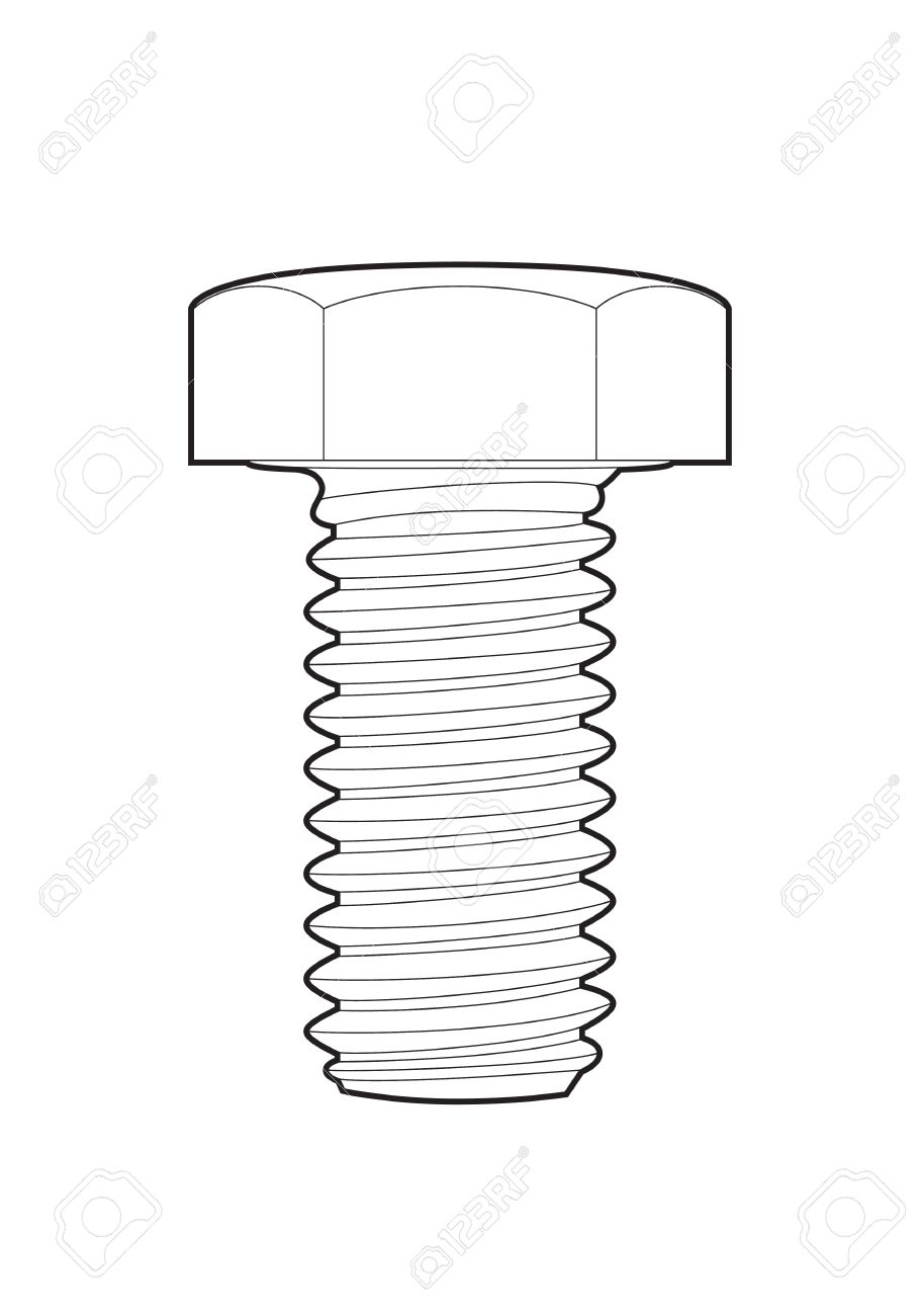 910x1300 Outline Bolt Royalty Free Cliparts, Vectors, And Stock