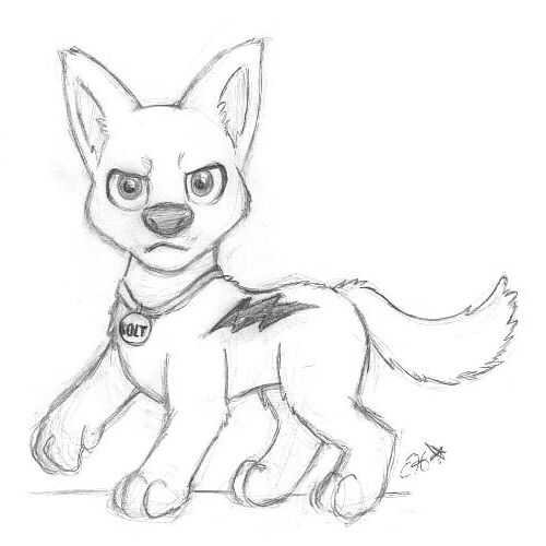 500x500 Bolt Sketch By Oemilythepenguino