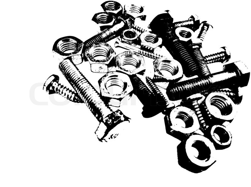 800x595 Posterize Nuts And Bolts Stock Photo Colourbox