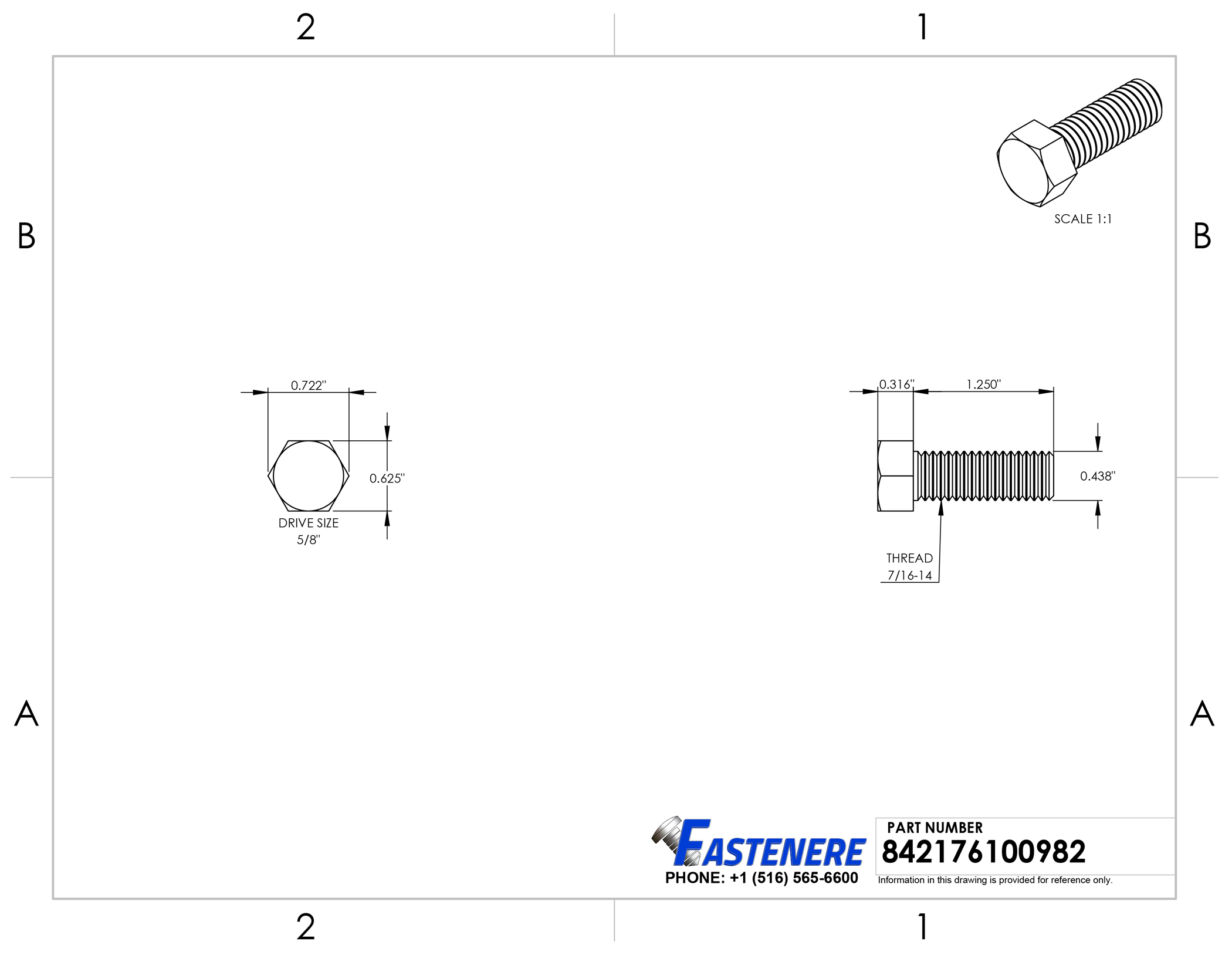 2100x1627 716 14 Hex Head Bolts Stainless Steel All Lengths In Listing