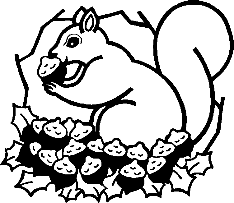 752x653 Squirrel Nuts And Bolts Cartoon