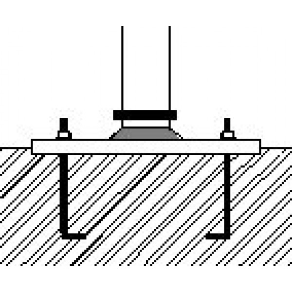 600x600 Anchor Bolts And Footing Template