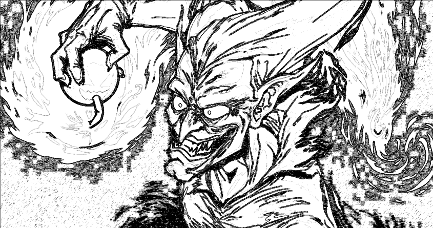 845x445 Green Goblin And His Pumpkin Bomb By Over900000