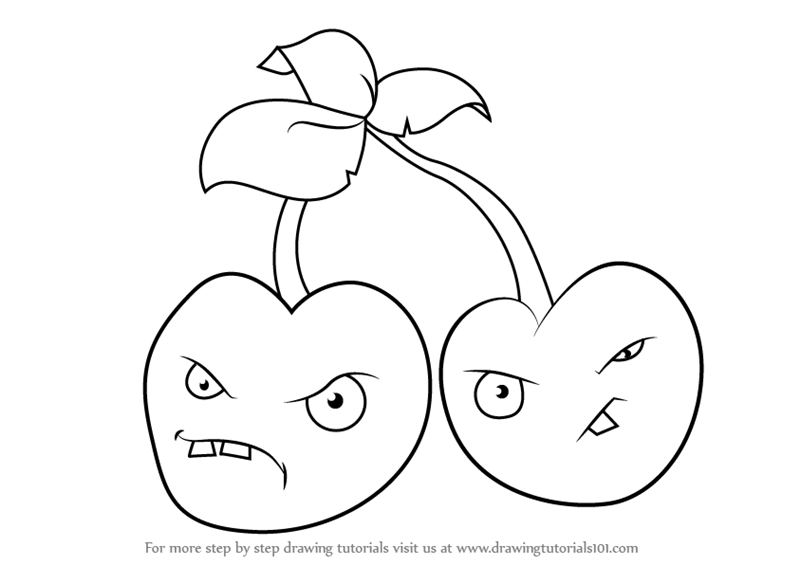 800x565 Learn How To Draw Cherry Bomb From Plants Vs. Zombies (Plants Vs