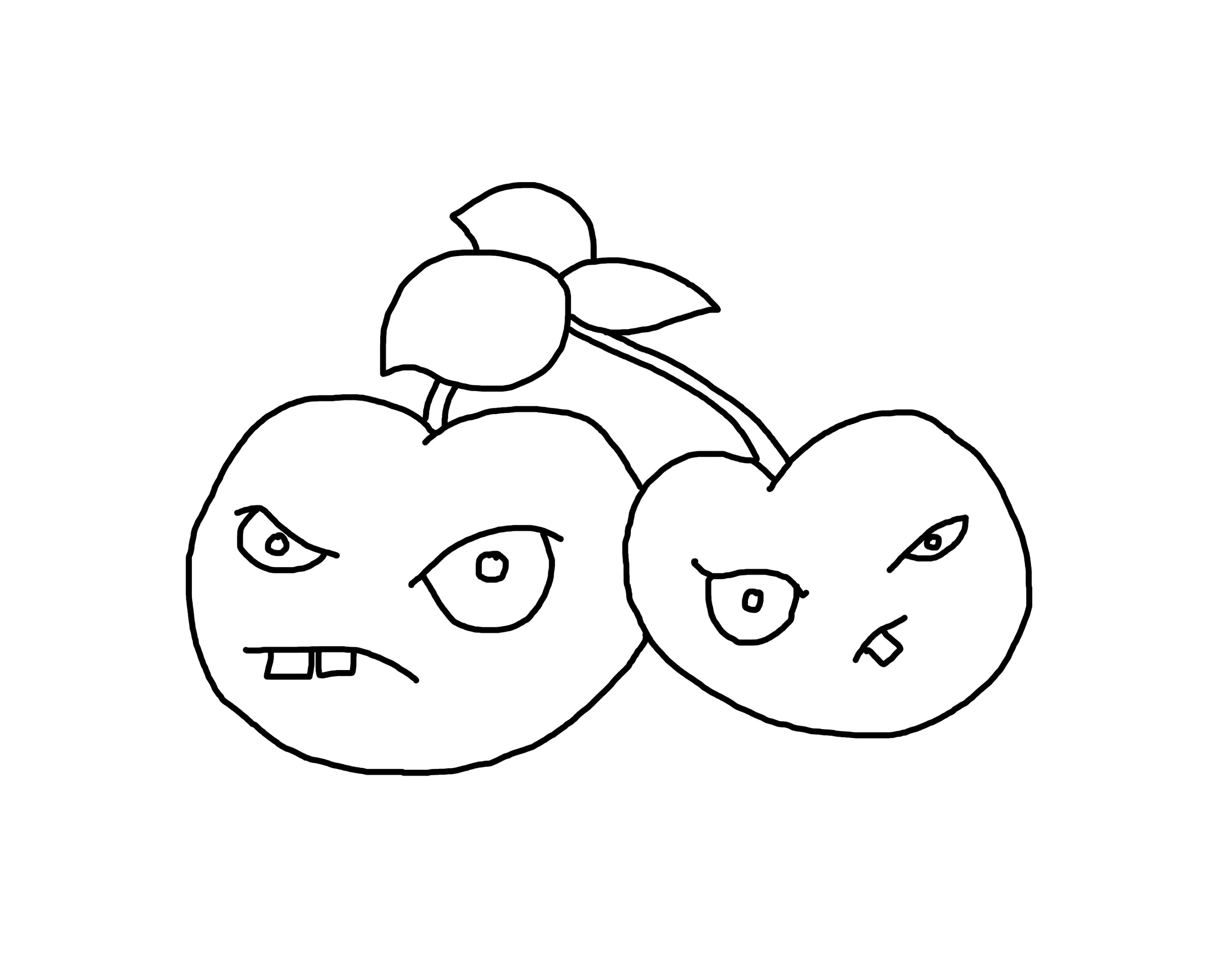 3000x2354 Plants Vs Zombies Drawing Cherry Bomb Plants Vs Zombies 2 How