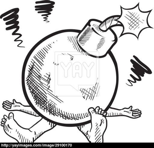 512x491 Ticking Time Bomb Vector Vector