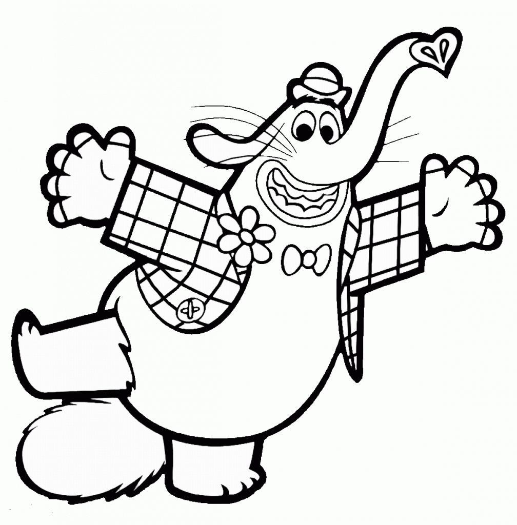 1008x1024 Inside Out Coloring Pages Bing Bong Disney Coloring Book