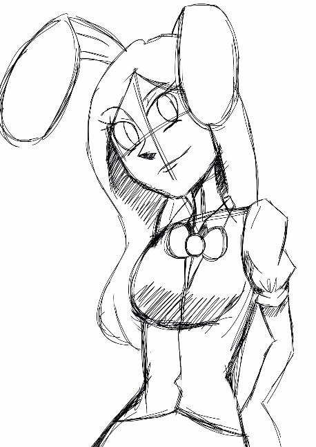 458x646 Female Bonnie Sketch By Originalpurplebunny