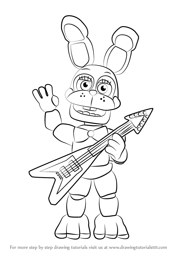 596x843 Learn How To Draw Toy Bonnie From Five Nights