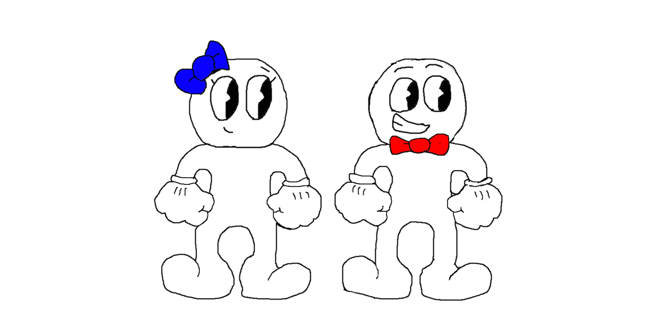 1276x626 Penny And Bonnie (Cuphead Styled) By Spongecat1