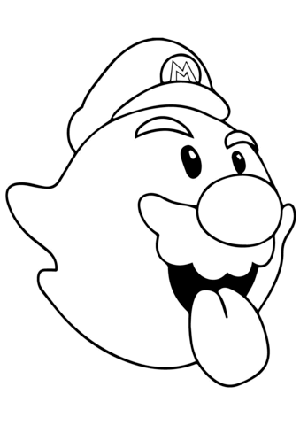 339x480 Boo Mario Coloring Page Free Printable Coloring Pages