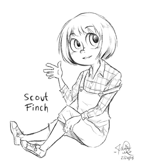 500x568 Scout's Face Drawing To Kill A Mockingbird