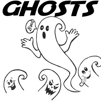 350x350 How To Draw Ghosts With Easy Step By Step Drawing Lesson