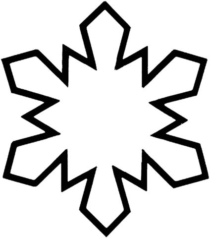 424x480 Coloring Pages Snowflake Easy To Draw Snowflake Easy To Draw