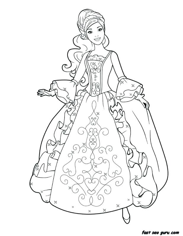 618x799 Barbie Princess Coloring Pages Drawing Barbie Princess Coloring