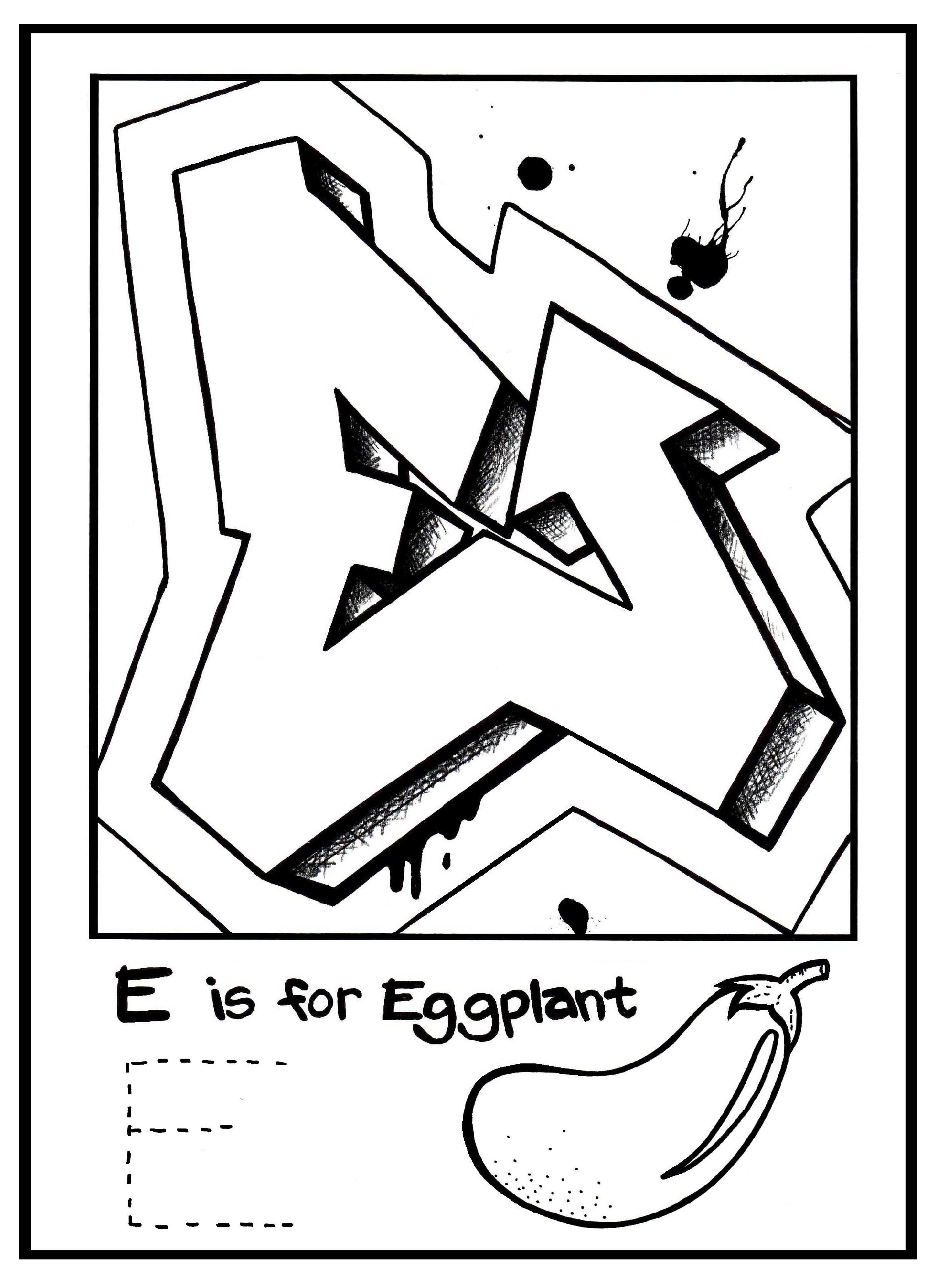 2346x3246 G Is For Graffiti Alphabet Coloring Book Free Coloring Page