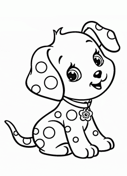 260x362 Cartoon Puppy Coloring Page For Kids, Animal Coloring Pages