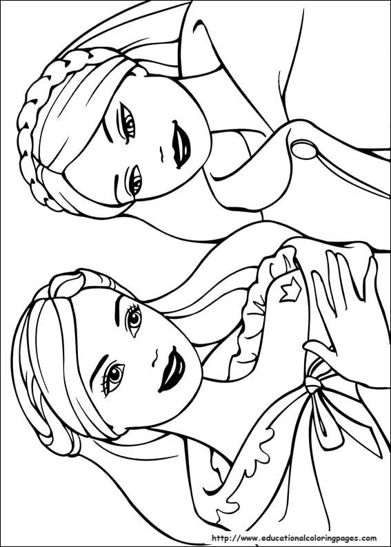 567x794 Barbie Princess Coloring Pages Free For Kids