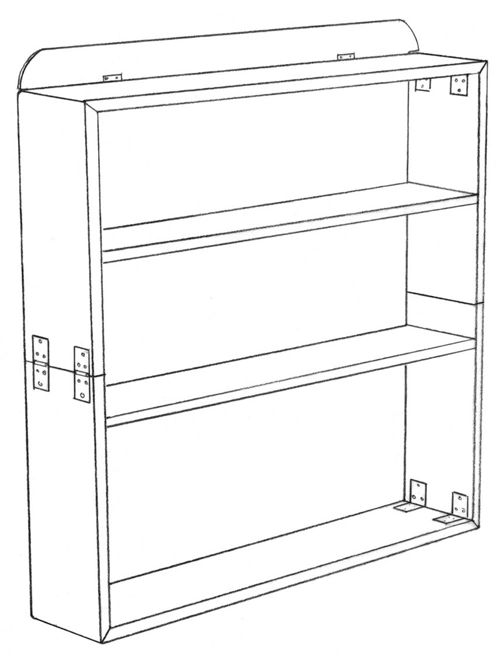 1000x1307 Collapsible Bookshelves Lost Art Press