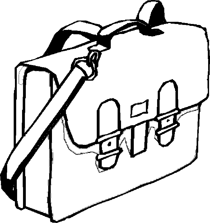 675x716 Book Bag Coloring Page