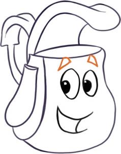 238x302 How To Draw How To Draw Backpack From Dora The Explorer