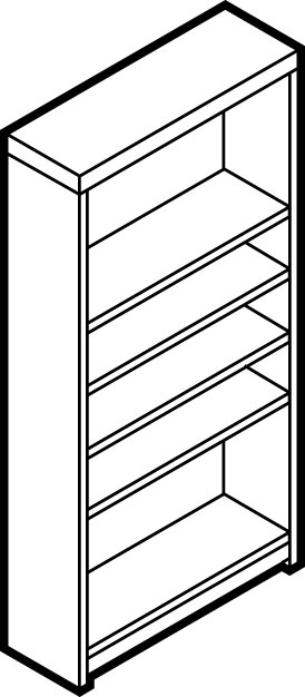 Bookcase Drawing at GetDrawings | Free download