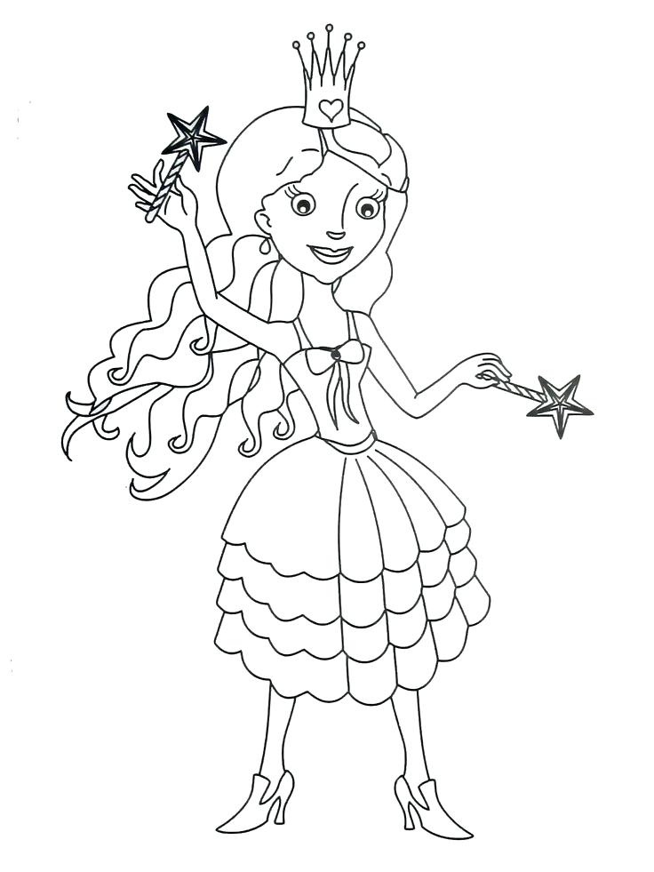 736x981 Coloring Books Pages Princess Coloring Book Page For Kids