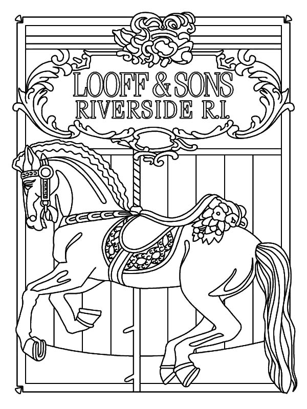 600x800 How To Draw Carousel Horse Coloring Pages Best Place To Color