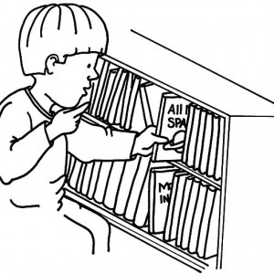 300x300 Kids Drawing Bookshelf Coloring Pages Best Place To Color