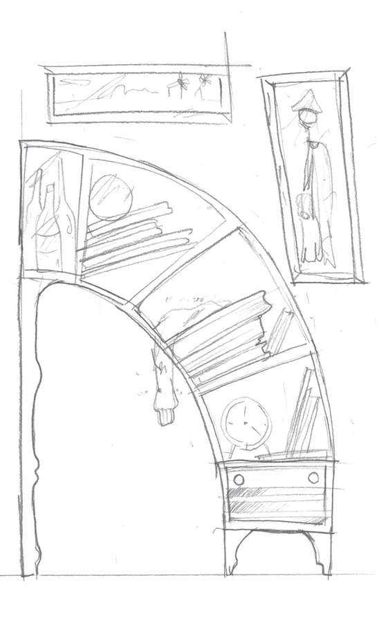 548x897 Oddly Curved Bookcases Unique Design Orangizer