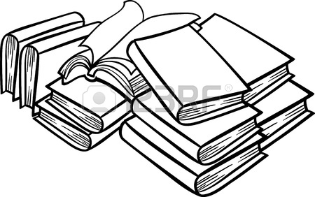 450x282 Set Of Old Books Drawings Pile Of Books Open Book Royalty Free