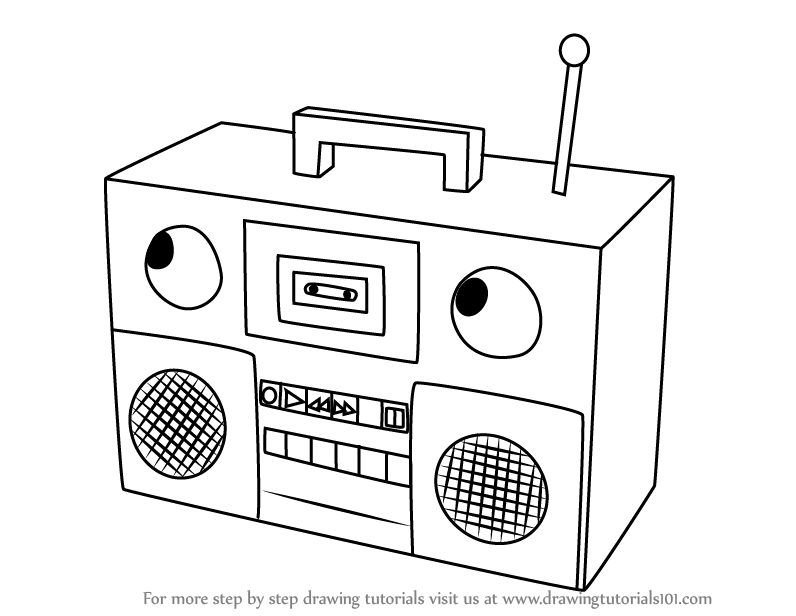 796x616 Learn How To Draw Boombox From Don'T Hug Me I'M Scared (Don'T Hug