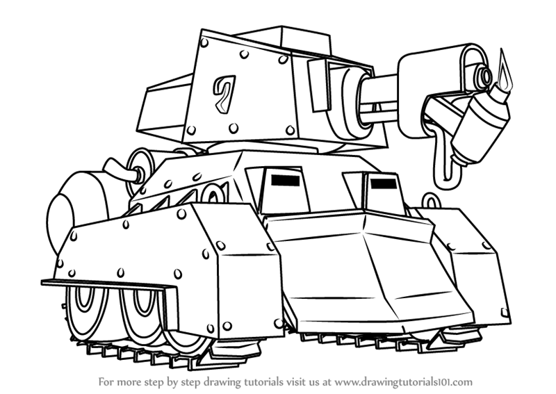 800x567 Learn How To Draw Scorcher From Boom Beach (Boom Beach) Step By