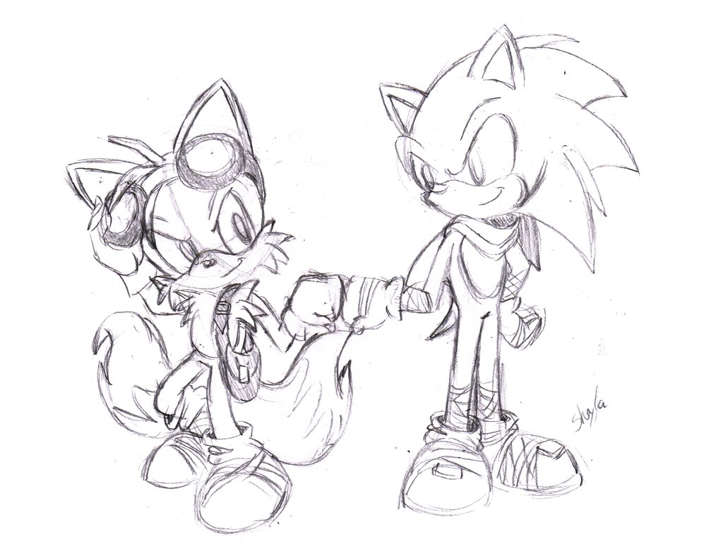 1024x787 Sonic And Tails Sonic Boom By