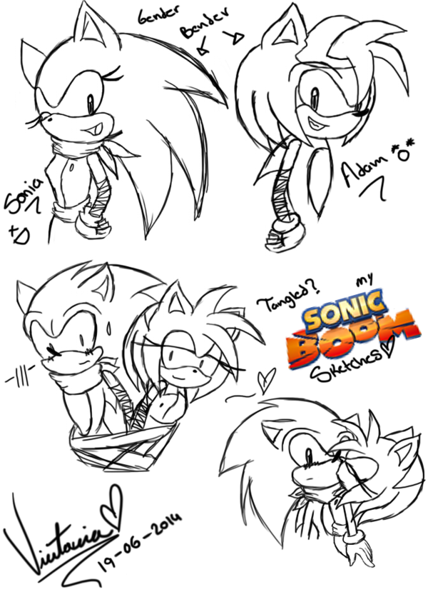 600x829 Cute Sonamy Boom Sonic Life