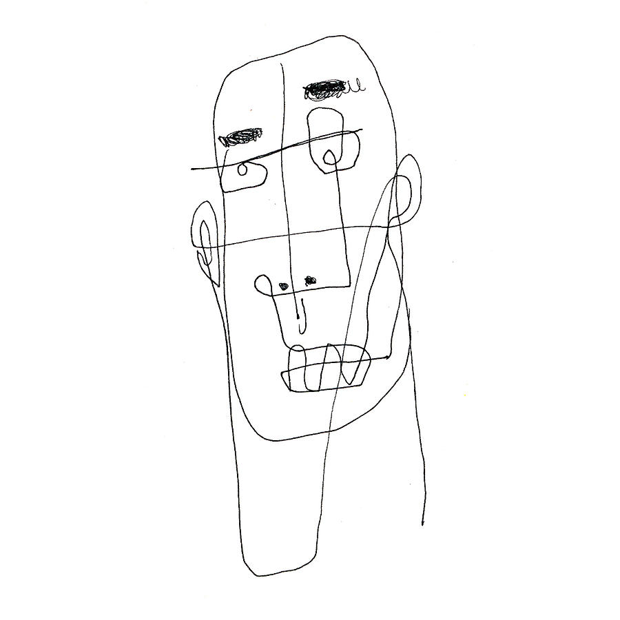 900x900 Boring Face 04 Drawing By Saehun Jang