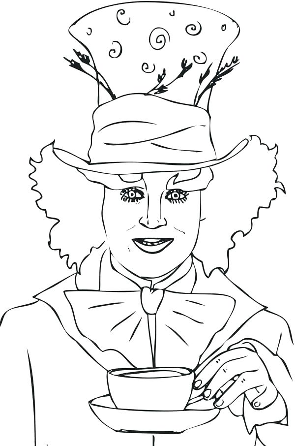 600x906 Boston Tea Party Coloring Page Mad Hatter Coloring Pages Packed