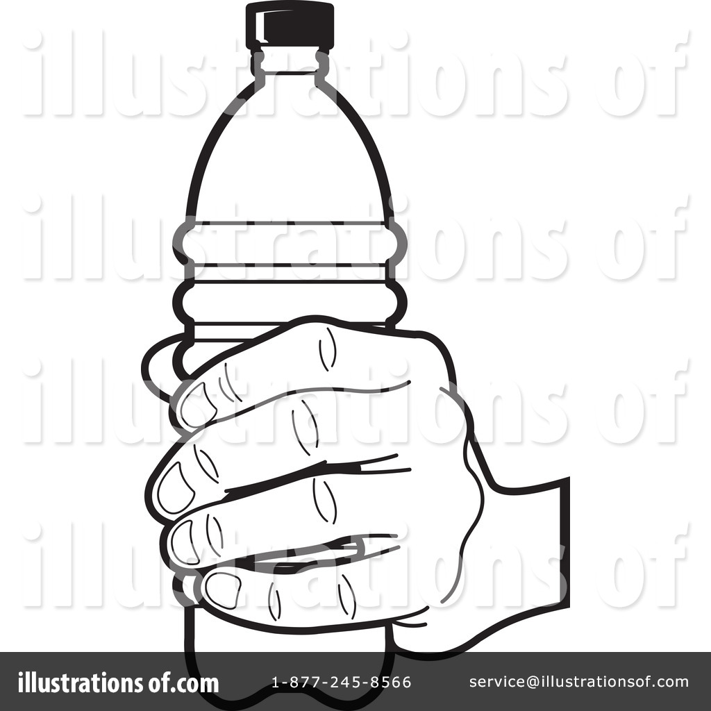 1024x1024 Water Bottle Line Drawing