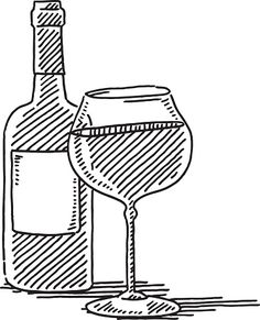 236x291 Vector Drawing Of A Wine Glass, Grape And Cheese. Wine~country