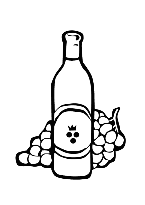564x800 Wine Coloring Pages
