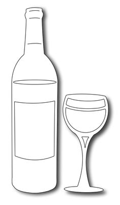 236x401 Wine Glass Pattern. Use The Printable Outline For Crafts, Creating