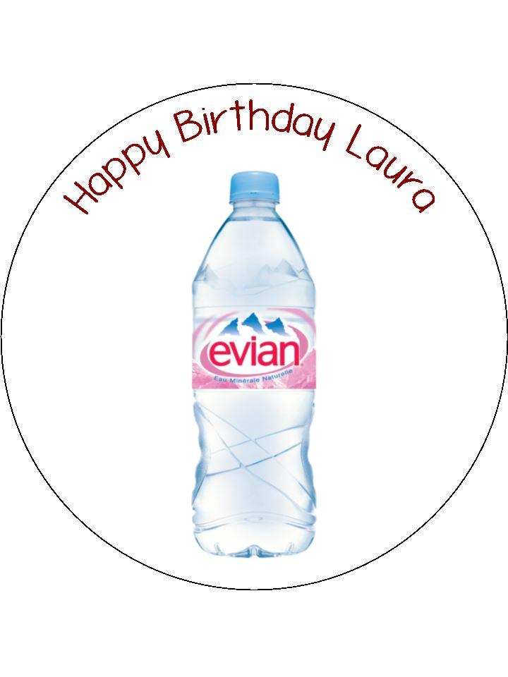 720x960 Evian Water Bottle Edible Icing Cake Topper The Caker Online