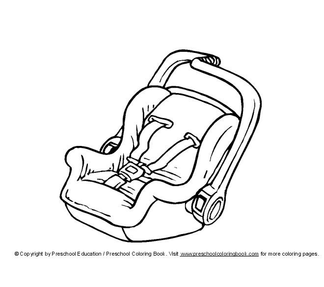 660x586 Baby Car Seat Drawing Baby Items Coloring Pages Pics I Want